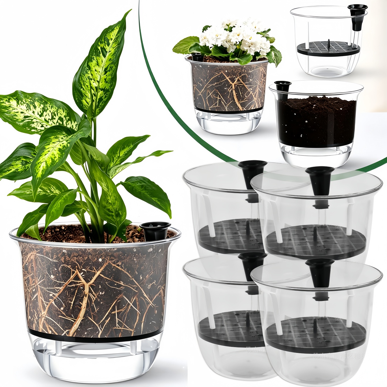 2Pcs Self-Watering Pot, Pots f – Aloe Vera Pot Bewertung und Preis