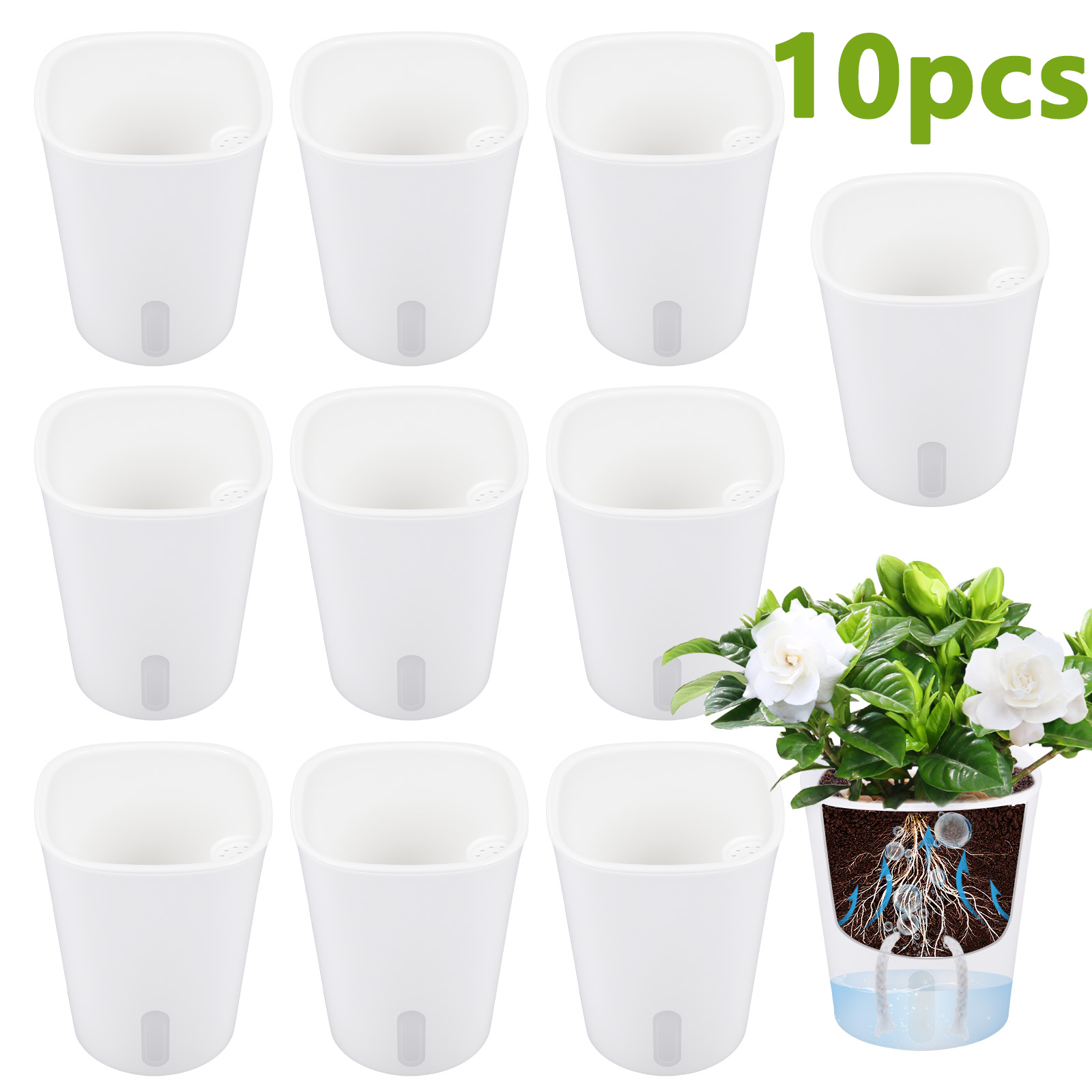10Pcs Self Watering Plastic Fl – Aloe Vera Pot Bewertung und Preis