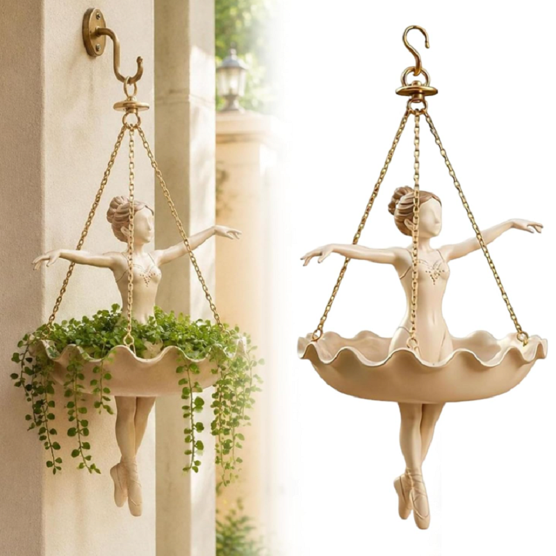 Resin Ballet Dancer Hanging Pl – Echeveria Succulent Bewertung und Preis