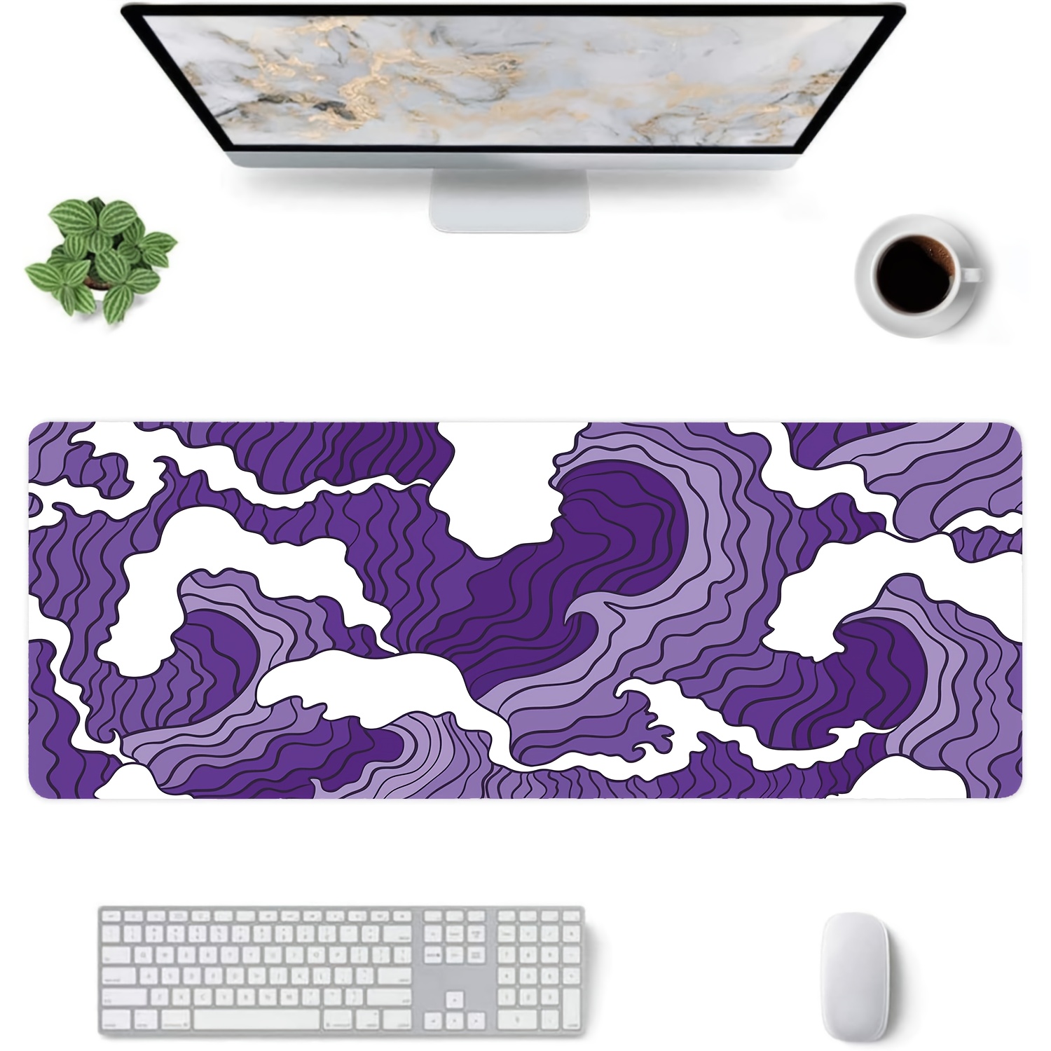 Purple and white waves Art Des – Tradescantia Purple Bewertung und Preis