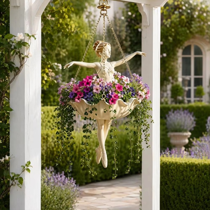 Resin Ballet Dancer Hanging Pl – Spider Plant Hanging Bewertung und Preis