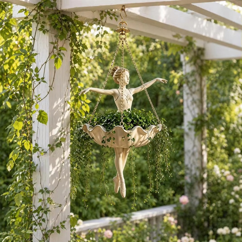 Resin Ballet Dancer Hanging Pl – Spider Plant Hanging Bewertung und Preis