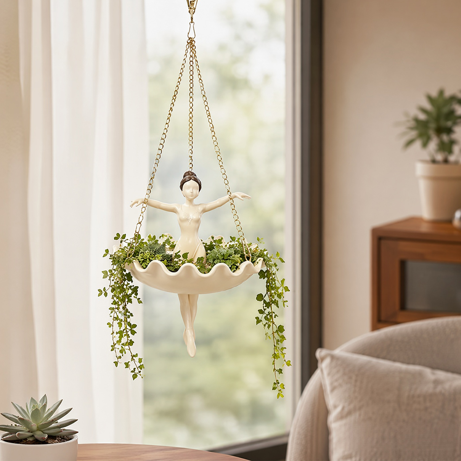 Ballet Dancer Hanging Planter  – Spider Plant Hanging Bewertung und Preis