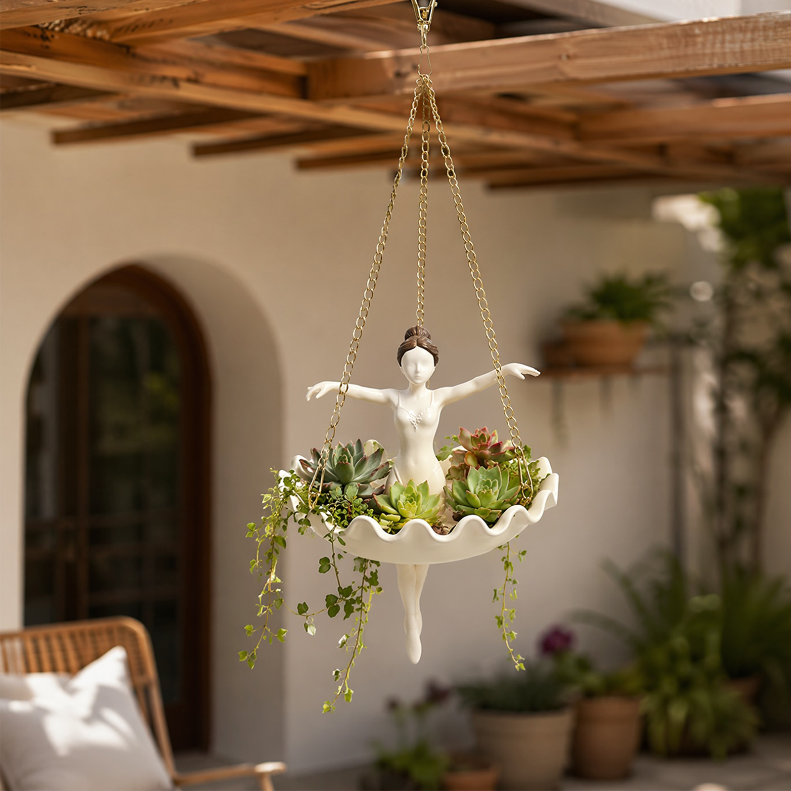 Ballet Dancer Hanging Planter  – Spider Plant Hanging Bewertung und Preis