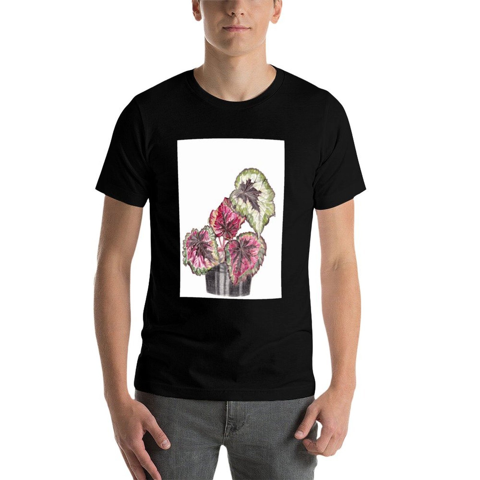 Begonia Rex T-Shirt Simple Gra – Begonia Rex Bewertung und Preis